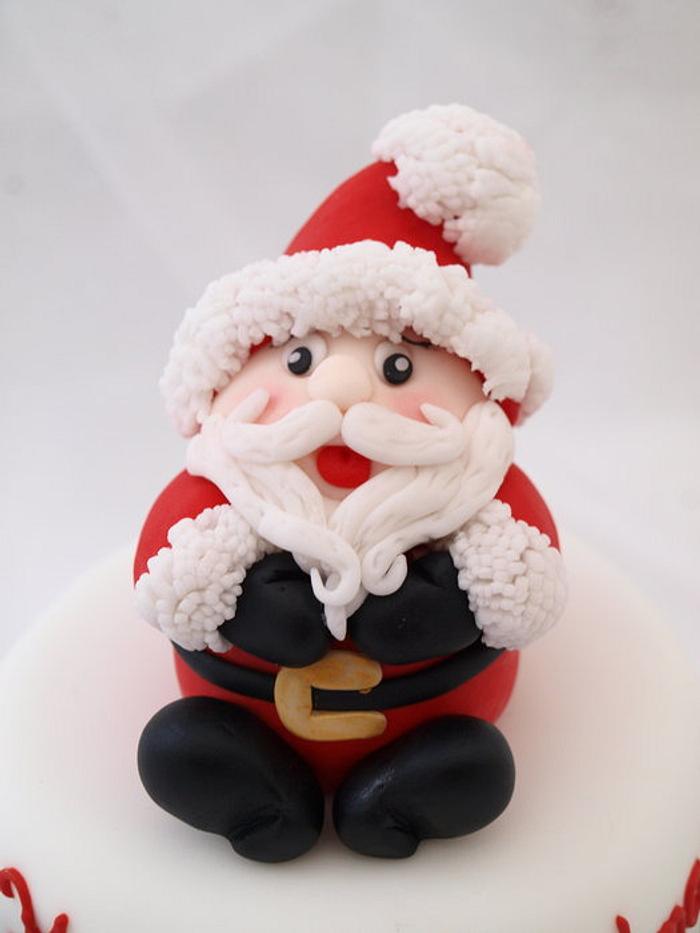 Santa Mini cake - Decorated Cake by Cakes By Heather Jane - CakesDecor