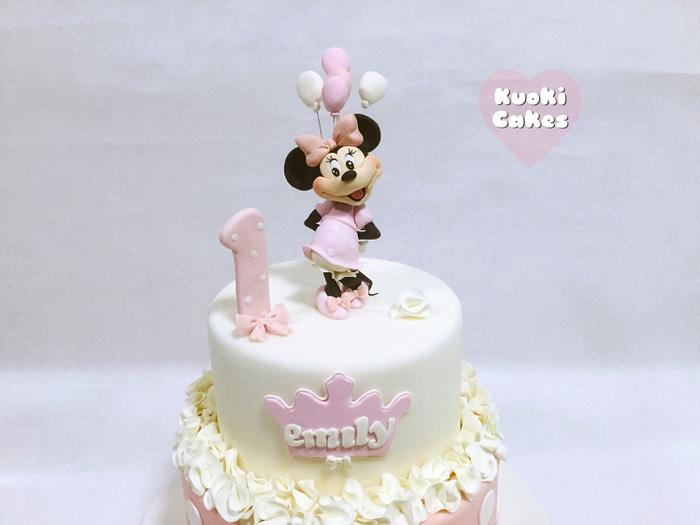 Minnie cake topper 