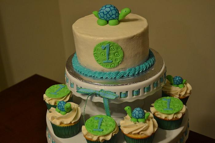 Turtle first birthday 