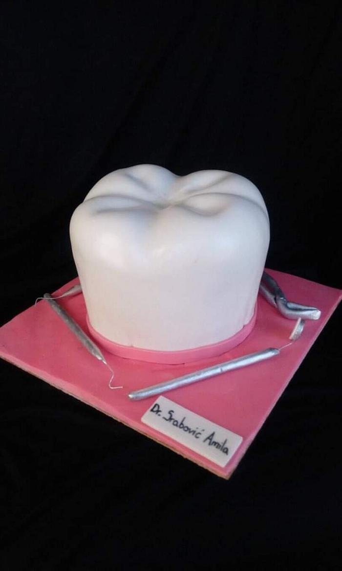 Tooth cake 3D