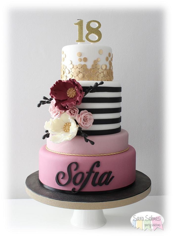 Charming Sofia's cake