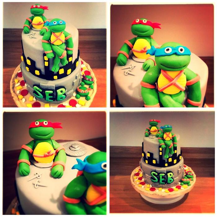 Teenage Mutant Ninja Turtles birthday cake 