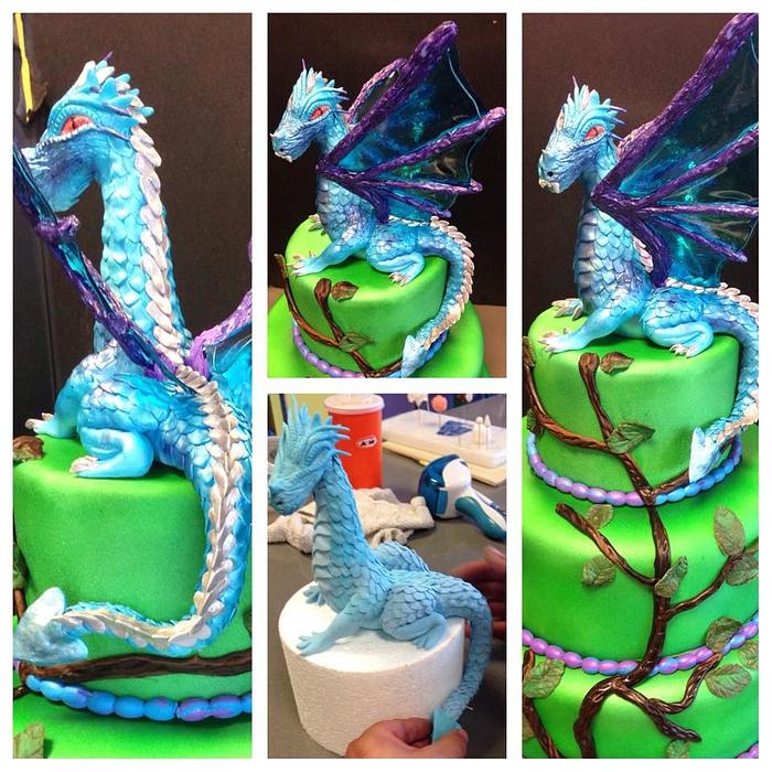 Dragon theme Wedding Cake