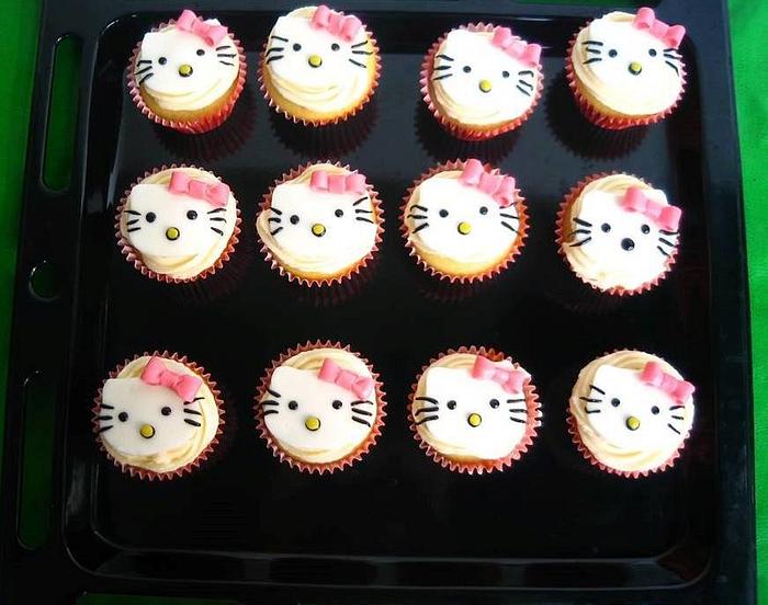 Pink Hello Kitty Cupcake