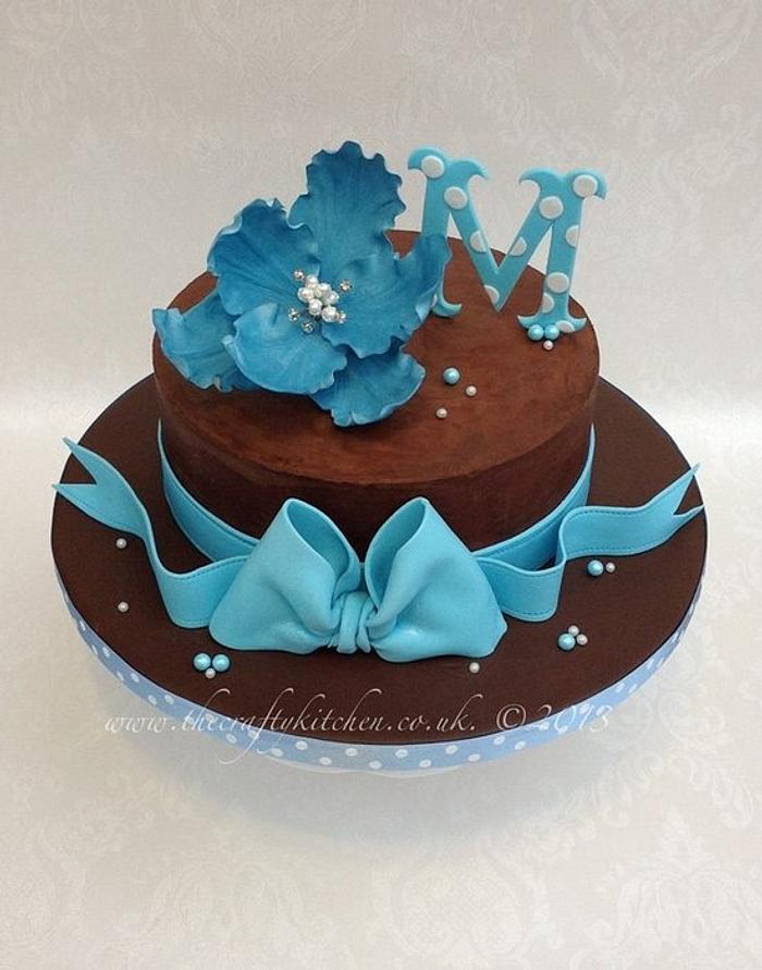 Chocolate and Blue Birthday.