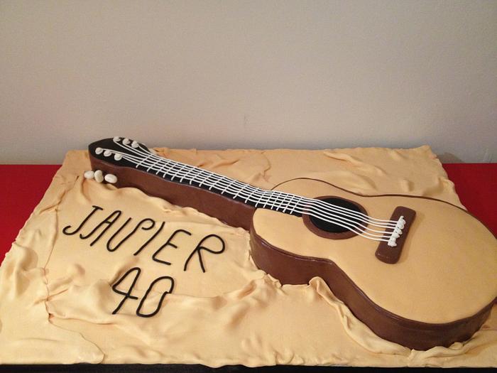 Guitar cake