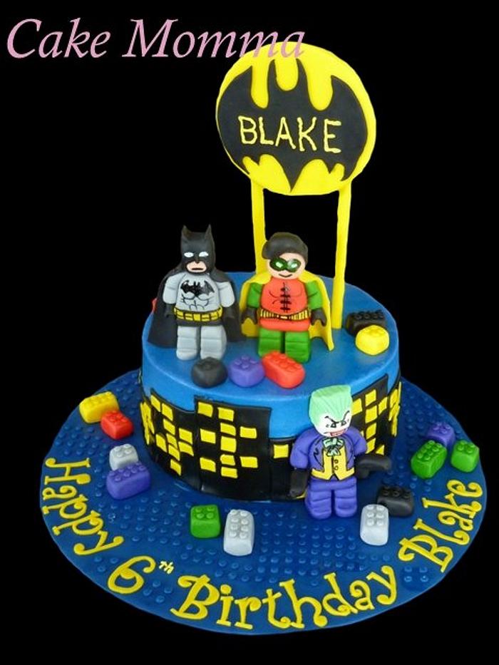 Batman Lego cake