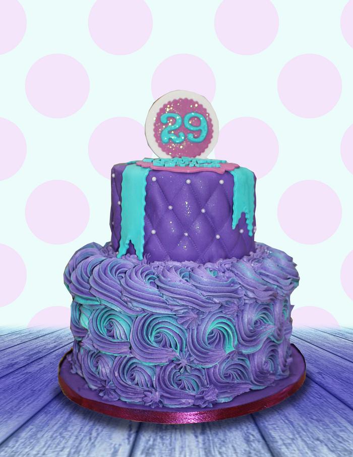 29th Birthday - Decorated Cake by MsTreatz - CakesDecor