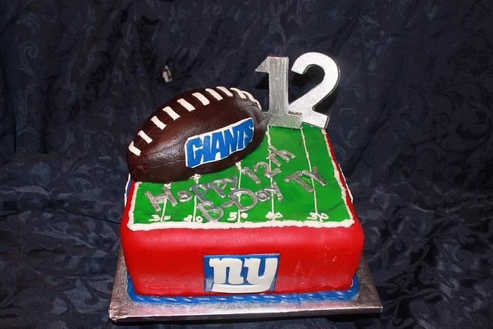 NY Giants Birthday Cake