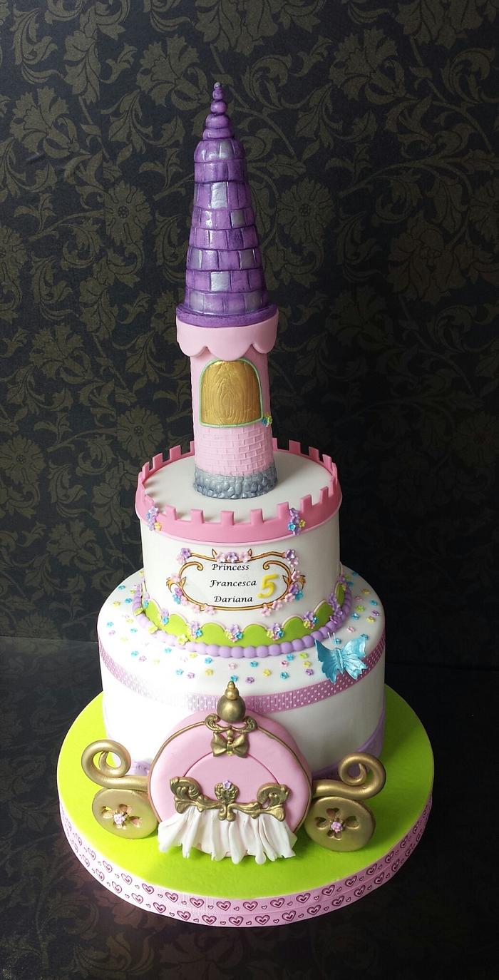 Princess Castle Cake