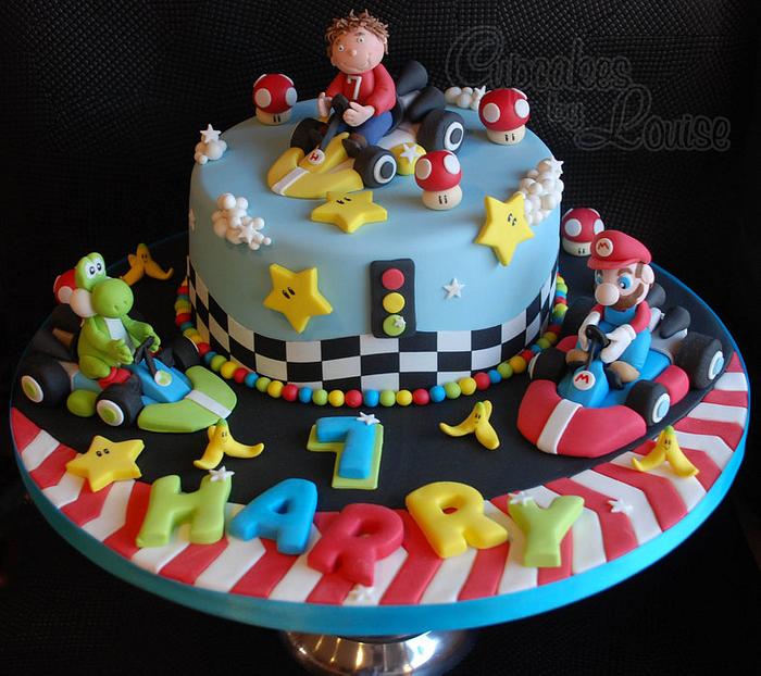 Mario Go kart cake