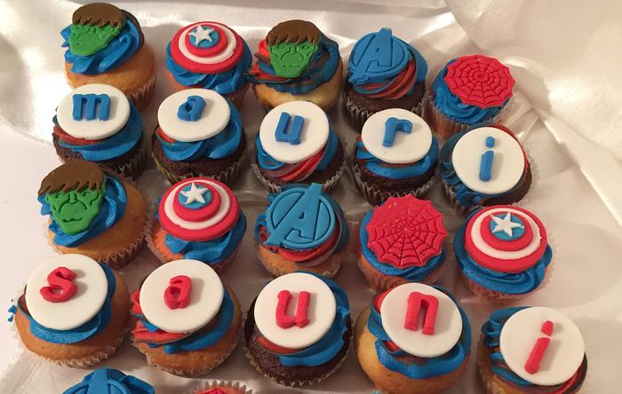 Avenger cupcakes