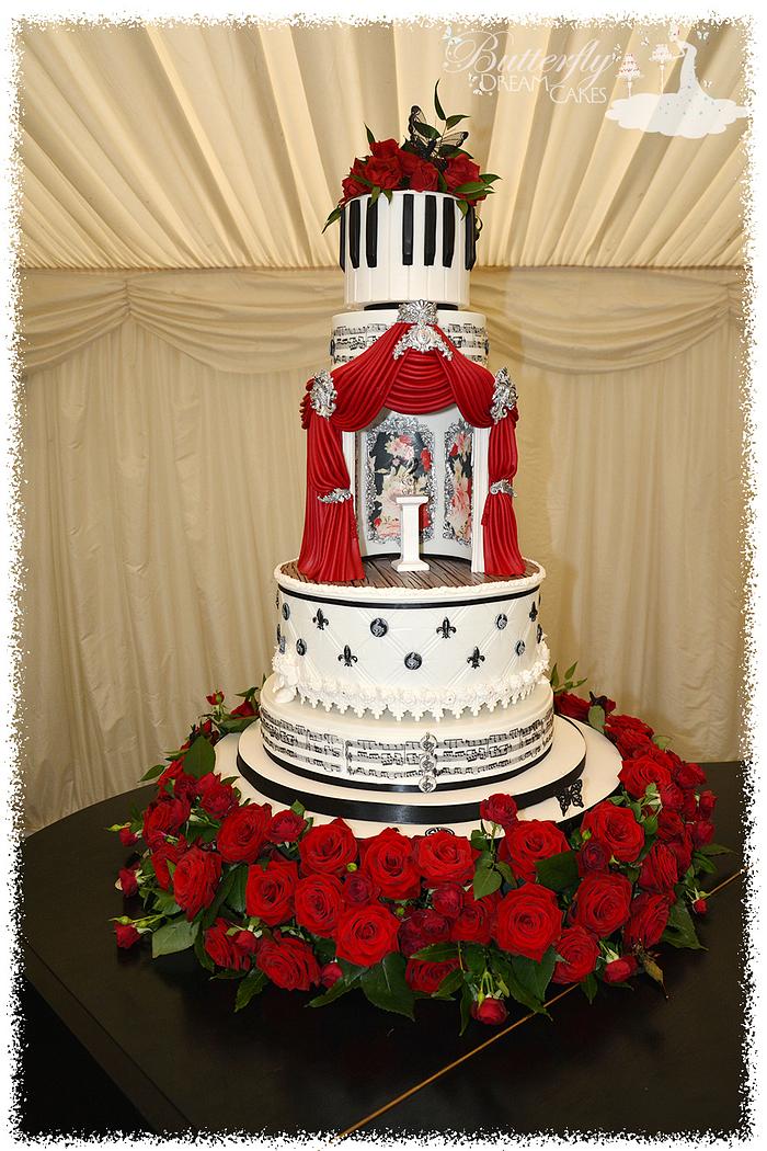 my son and Daughter-in-law's wedding cake 
