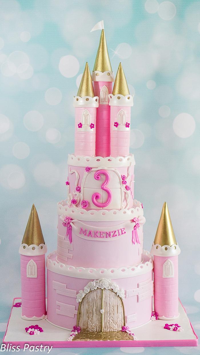 Pink and Gold Princess Castle