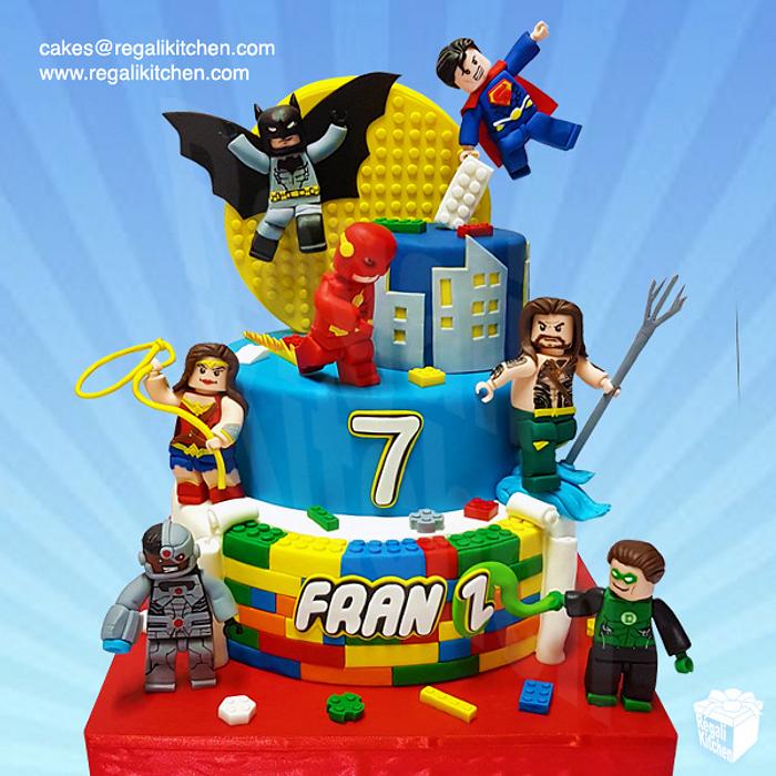 Lego Justice League Cake
