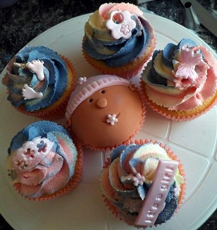Baby Shower Cupcakes x