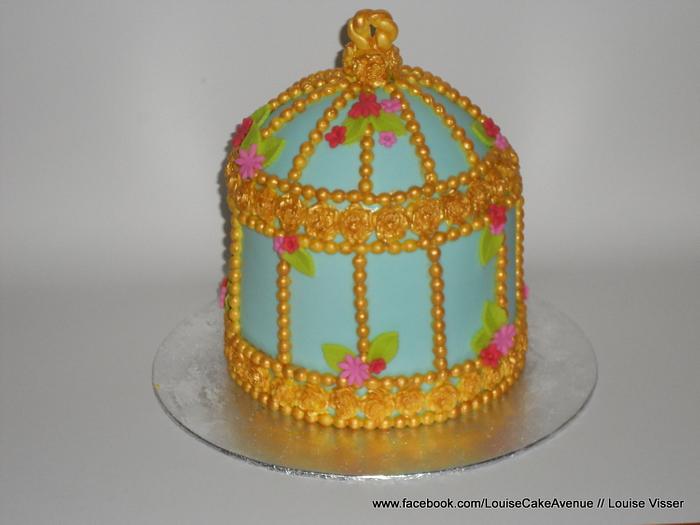 Bird cage cake