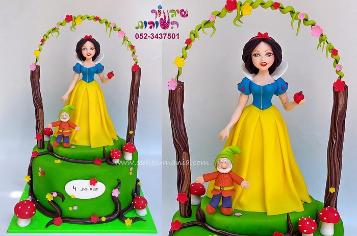 snow white inspired cake