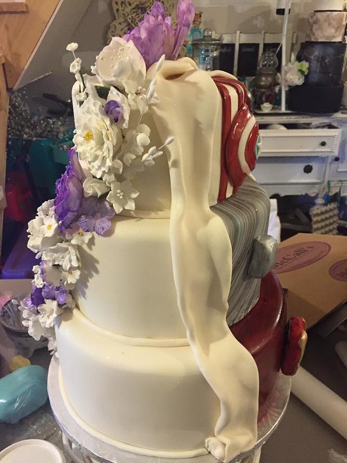 two-faced cake