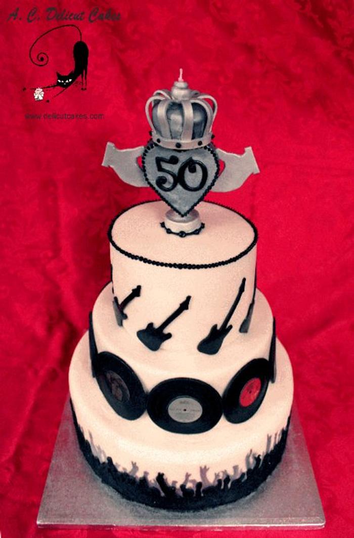 SIMPLE MINDS 50TH BIRTHDAY CAKE