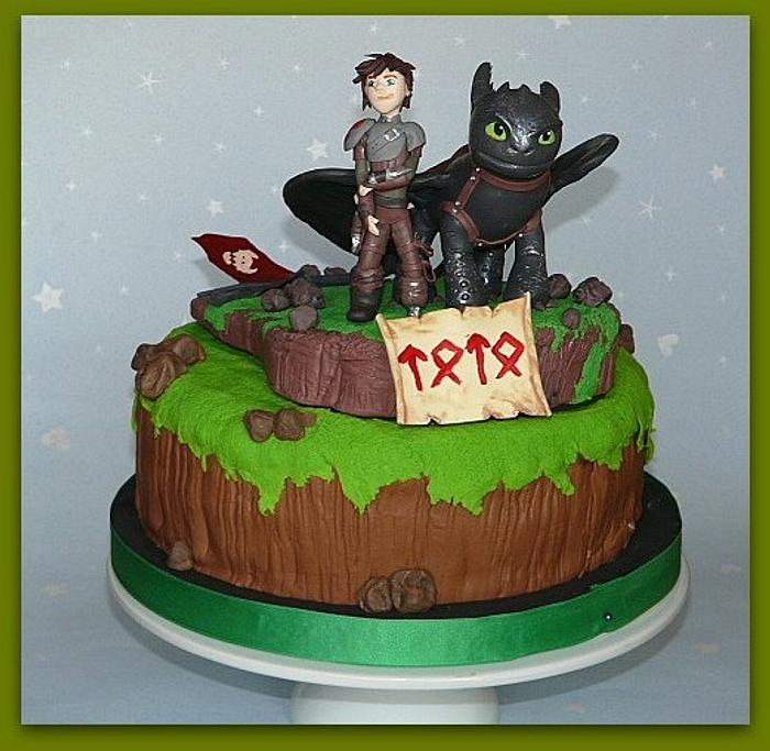 Toothless & Hiccup cake