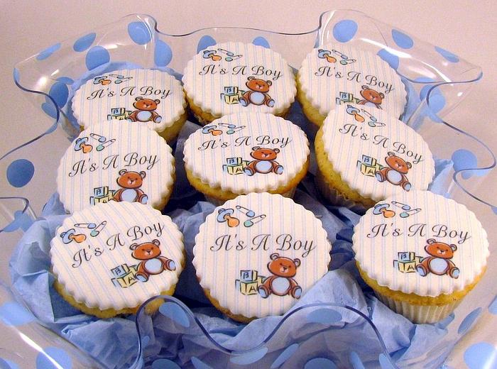 Baby Boy Cupcakes