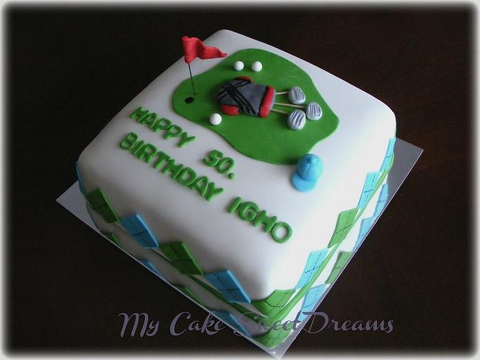 Golf Themed Cake