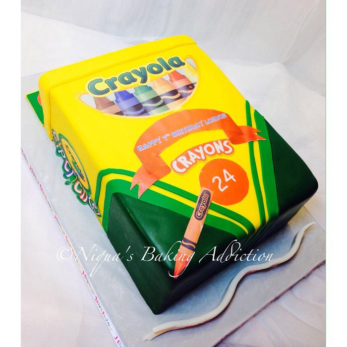 Crayon Box Cake