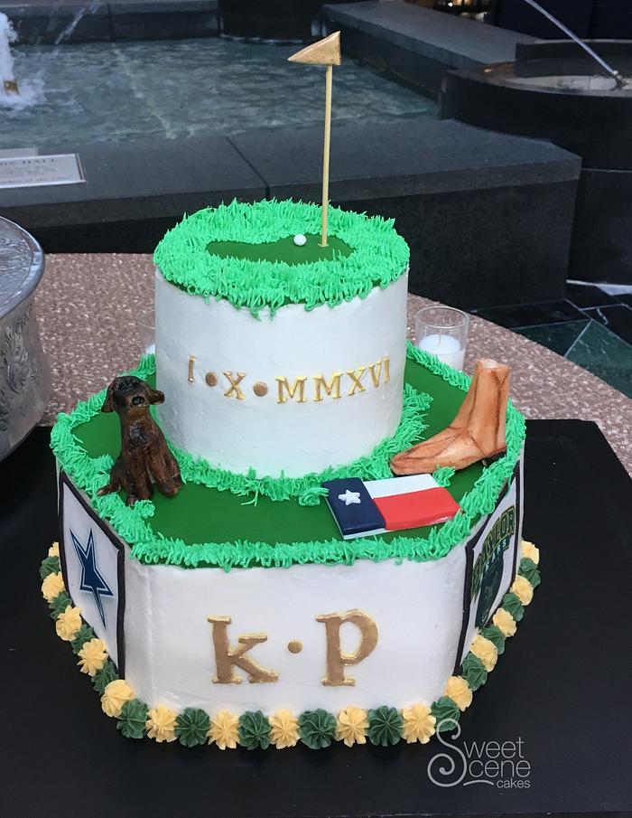 Texas grooms cake