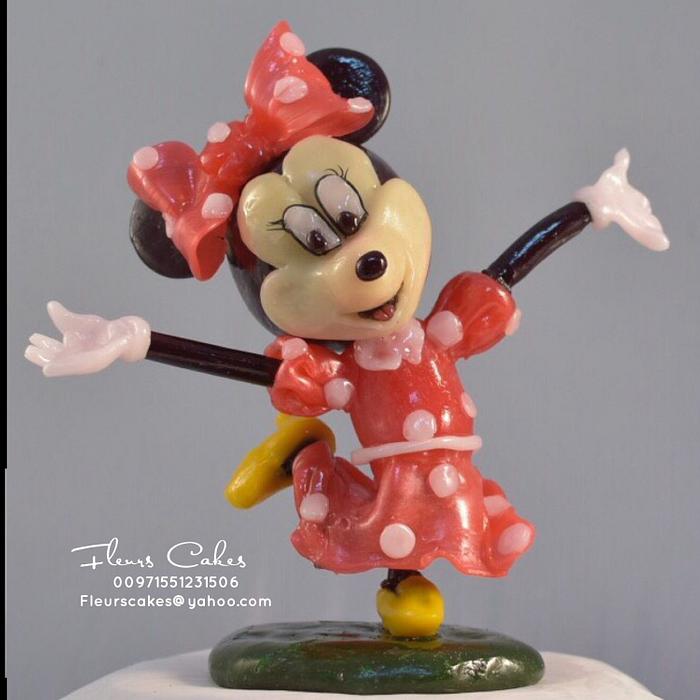 Minnie Mouse in isomalt