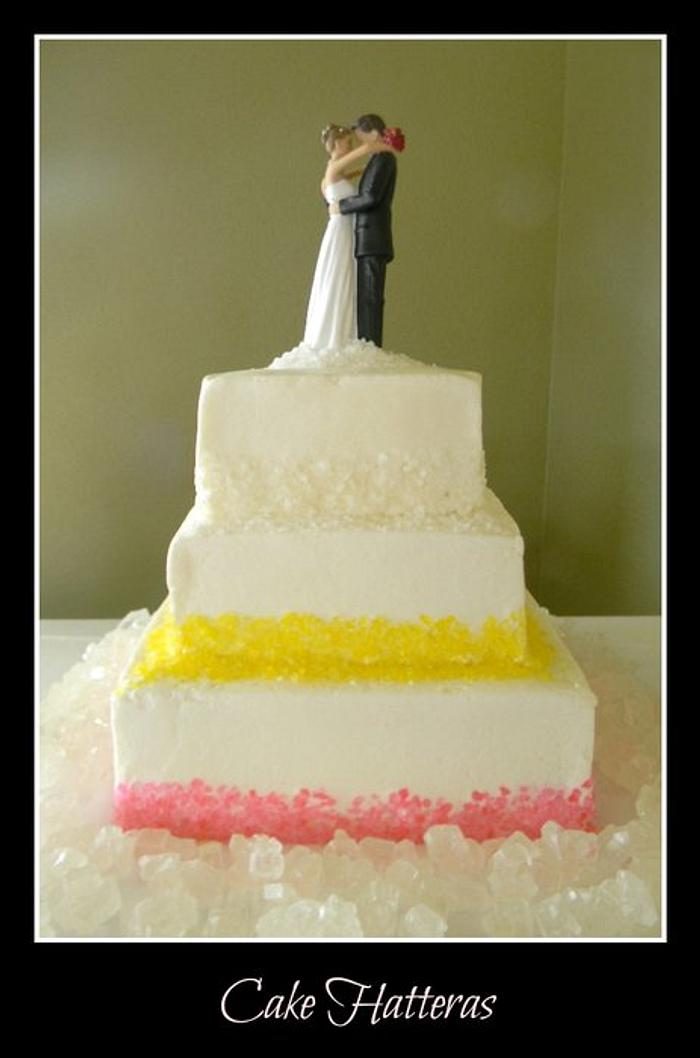 Rock Candy Wedding Cake