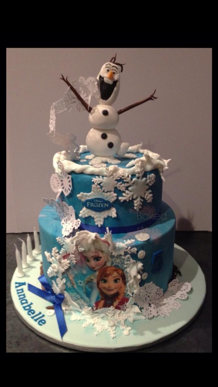 Frozen inspired cake