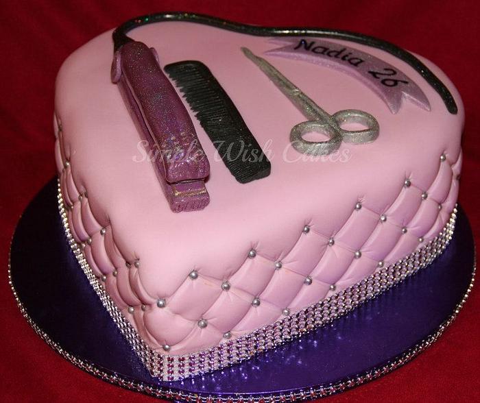 Pink Hairdressers Cake