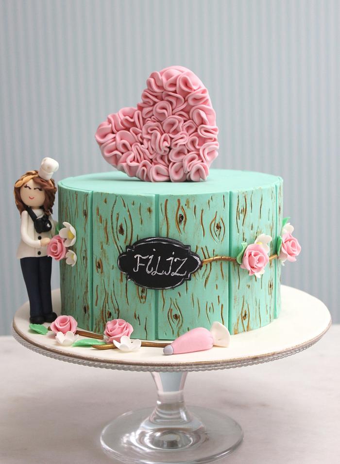 pastry chef birthday cake