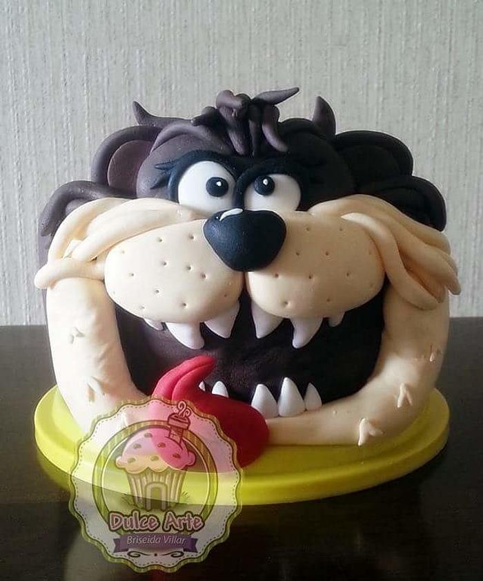 Tasmanian devil cartoon cake