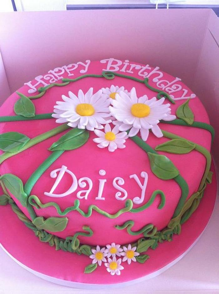 daisy cake - Decorated Cake by Amanda Forrester - CakesDecor