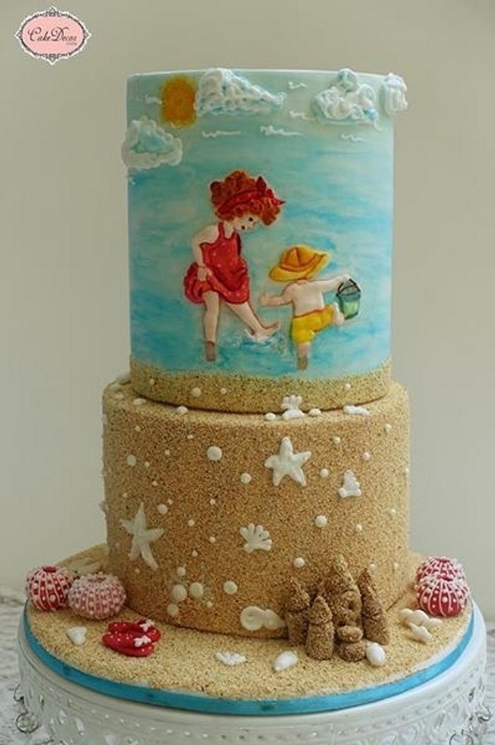 A Beach day(Sweet Summer Collaboration Cake)