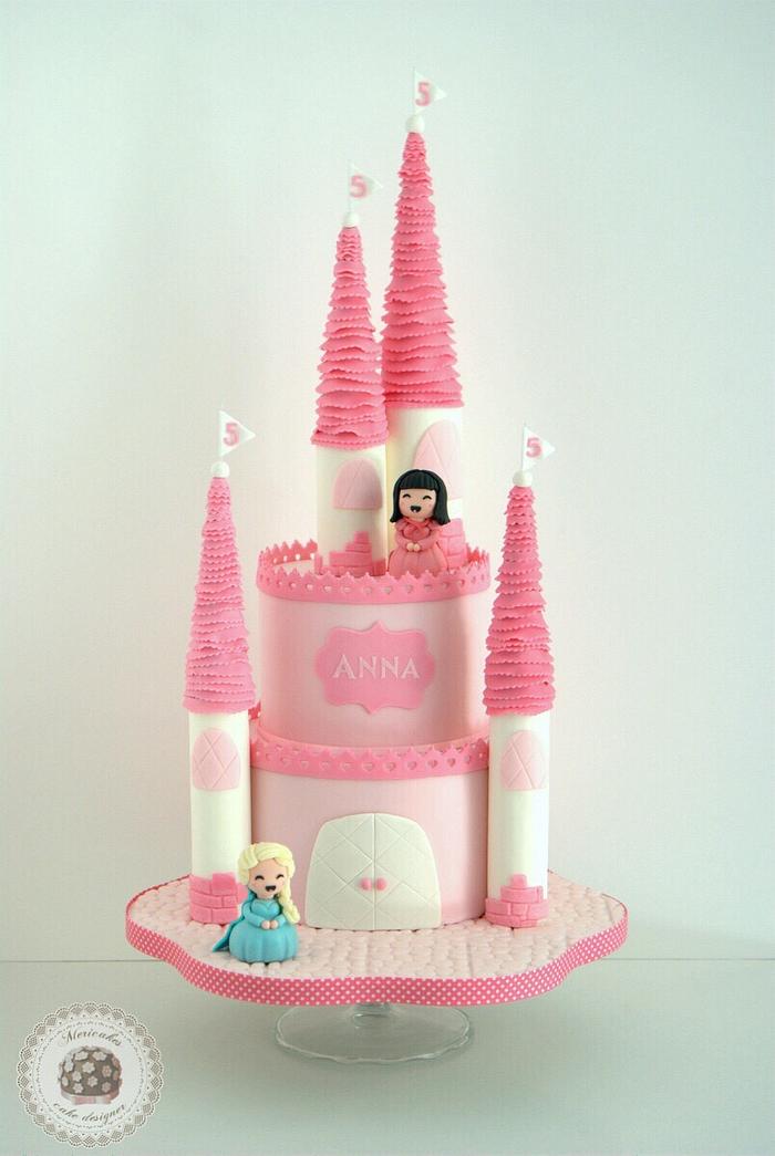 Castle princes pink - Mericakes Cake Designer 