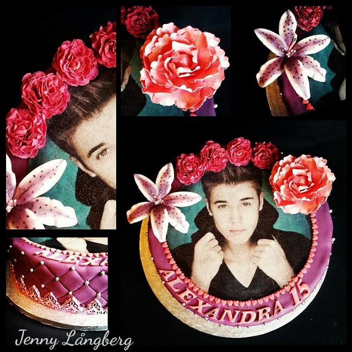 Justin Bieber cake