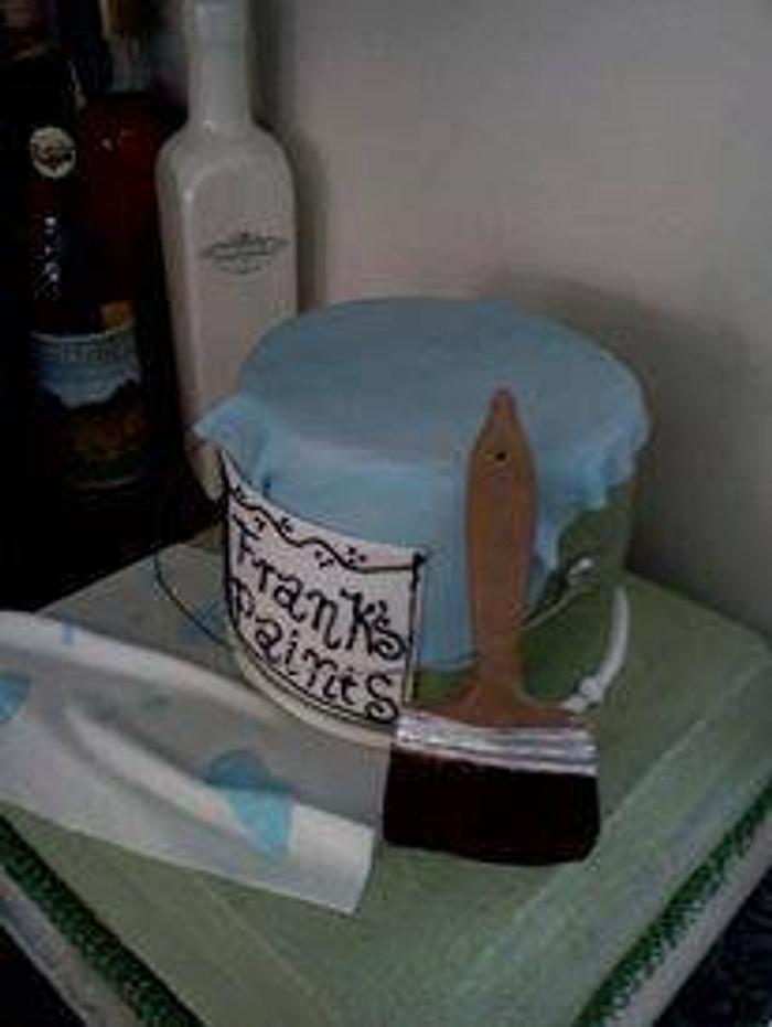 Paint can cake