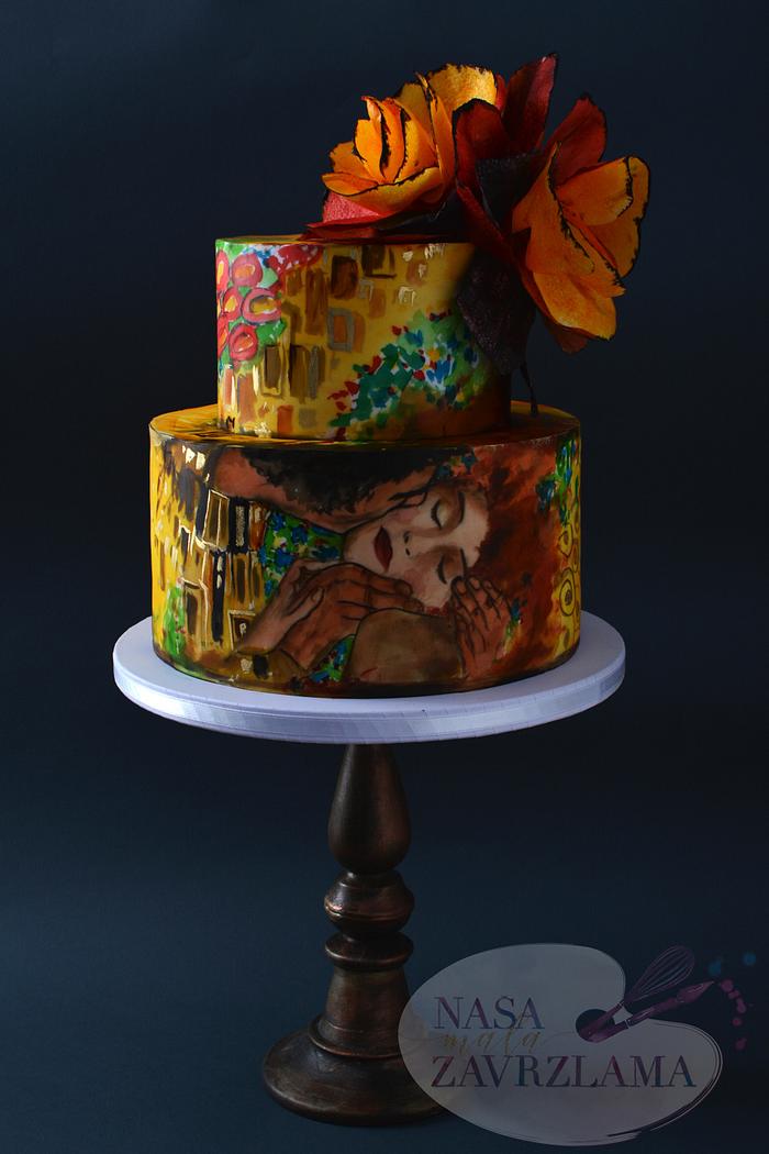 Klimt's ''The Kiss'' Cake