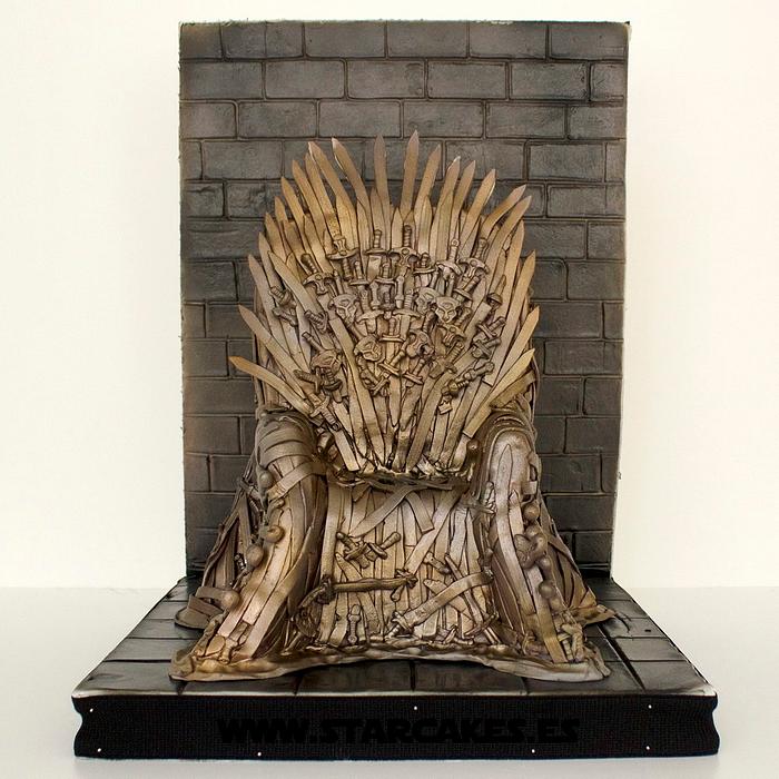 Game of Thrones Iron Throne cake