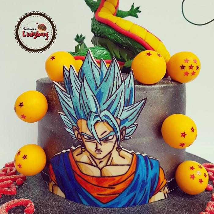 Goku cake fondant