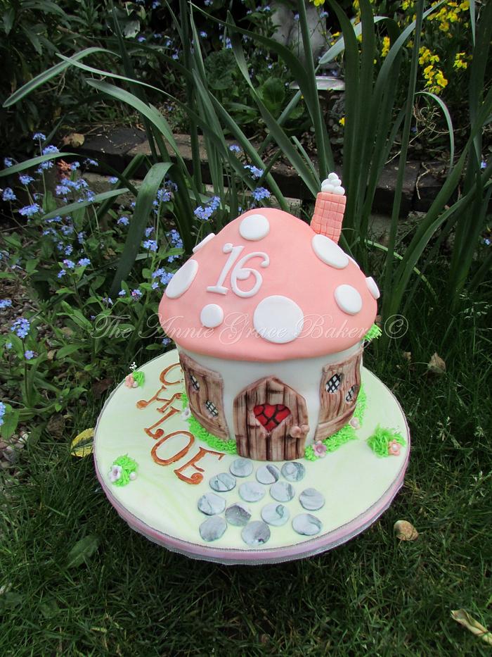 Fairy Toadstool Sweet 16th Cake