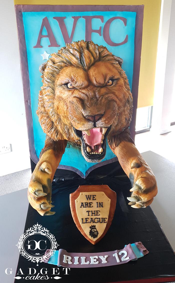 Aston Villa 3D lion Cake AVFC 
