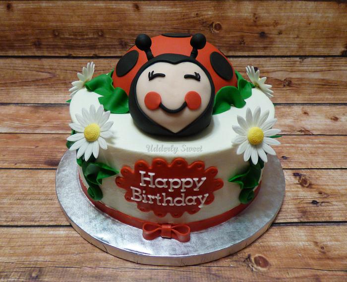Ladybug Birthday Cake 