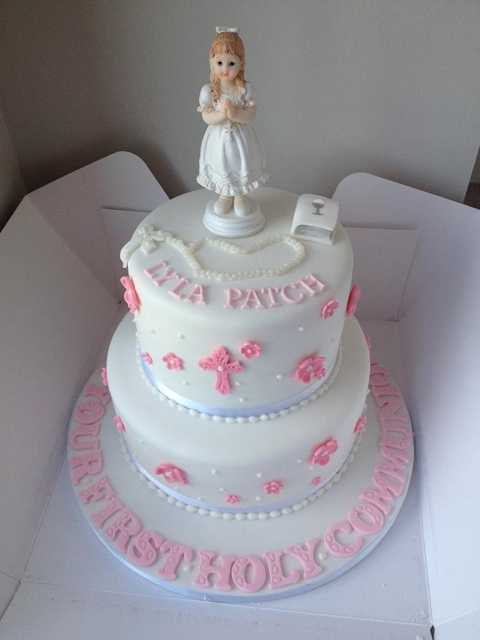Beautiful Holy communion cake 