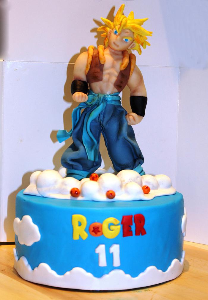 Tarta bola de Dragon Z.-  Dragon Ball cake