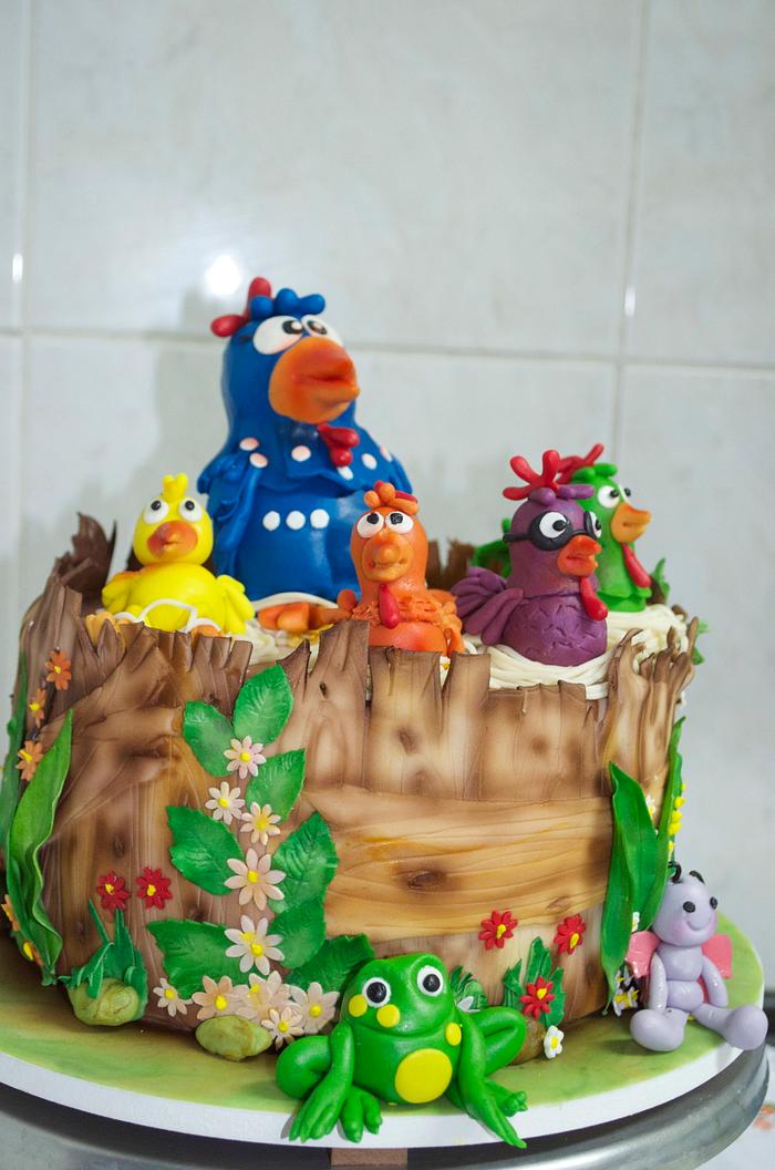 Cake the chicken farm 