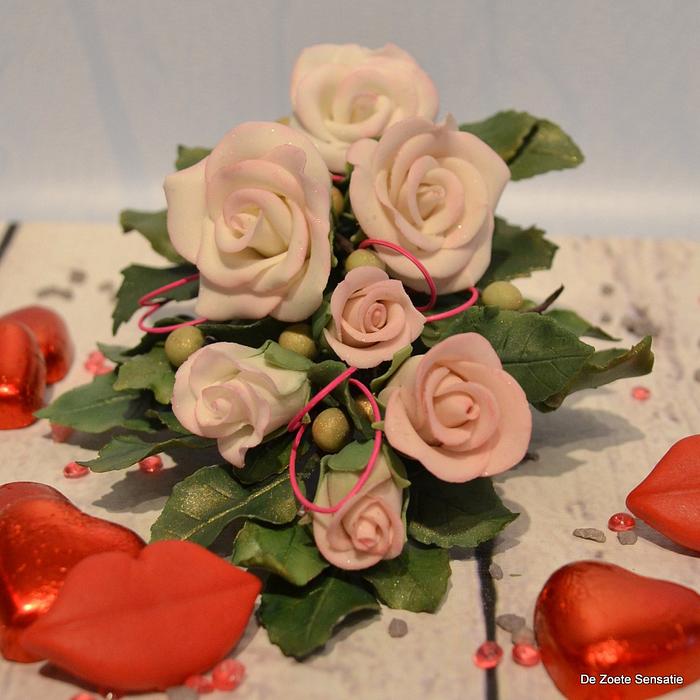 bouquet of roses for valentine